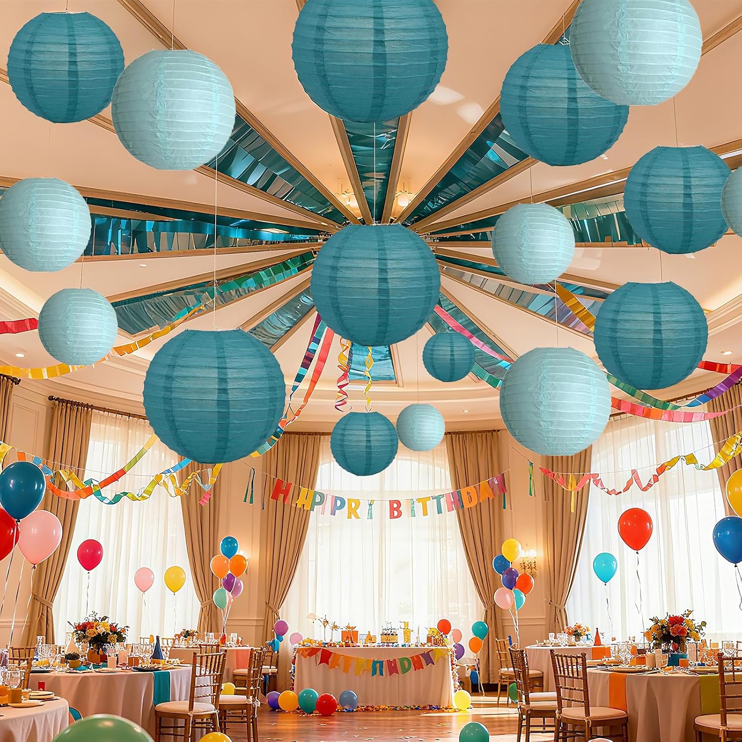 20 قطعة من الفوانيس الورقية ال - مراجعة Wedding Ceremony Supply وسعره