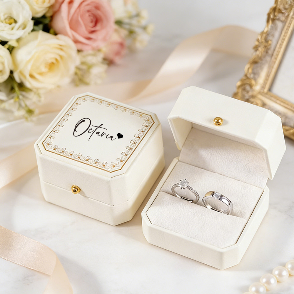 علبة خواتم مخصصة من الجلد الصن - مراجعة Wedding Zone وسعره