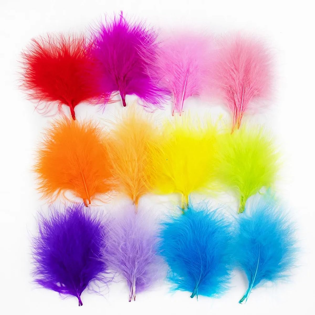 ريش ديك تركي ملون 7-12 سم، 100 - مراجعة Wedding Supply Wholesale وسعره